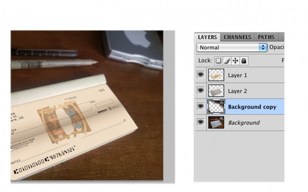 Creation of Check Book: Step 4